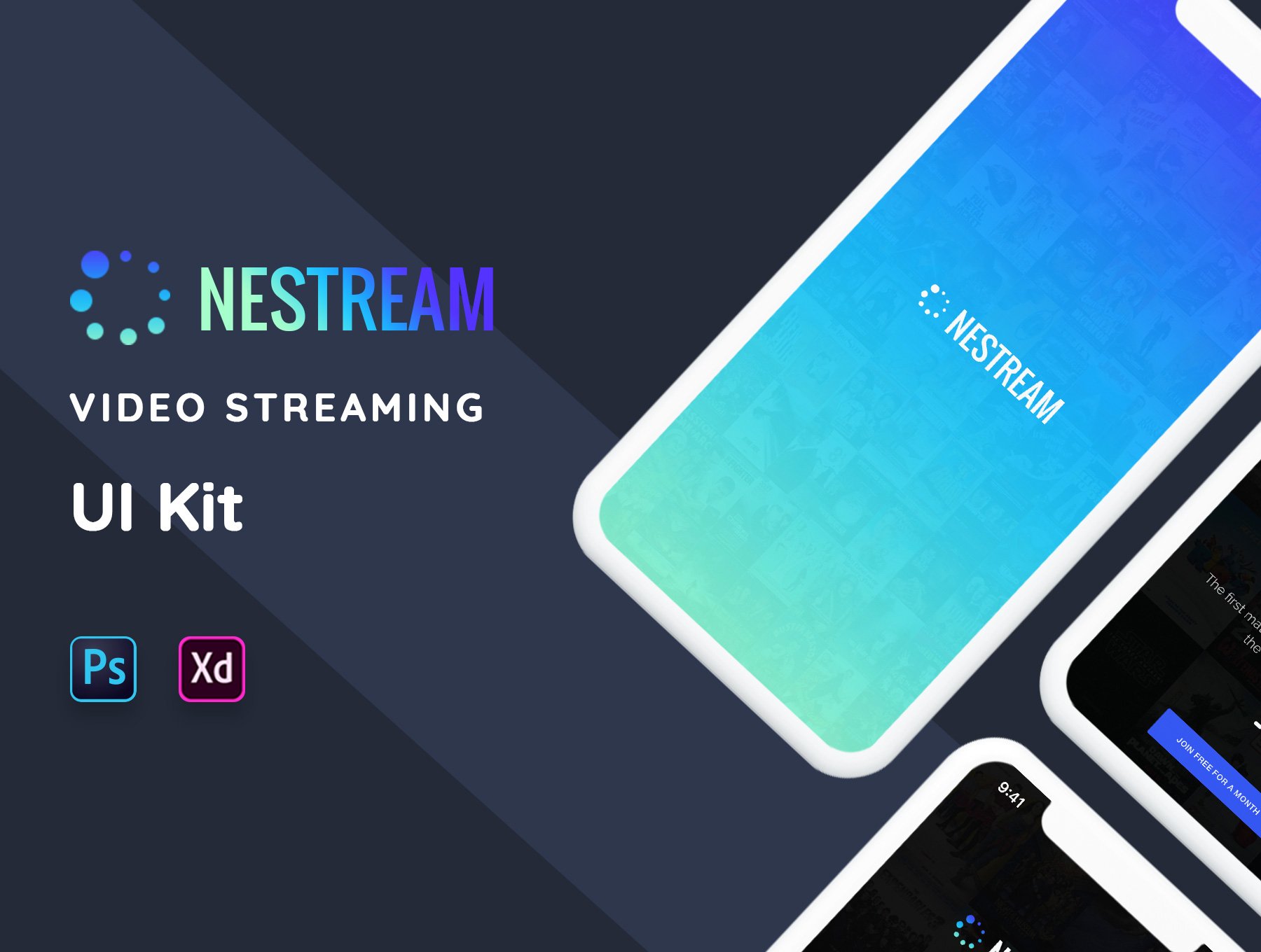 Nestream Mobile App UI Kit
