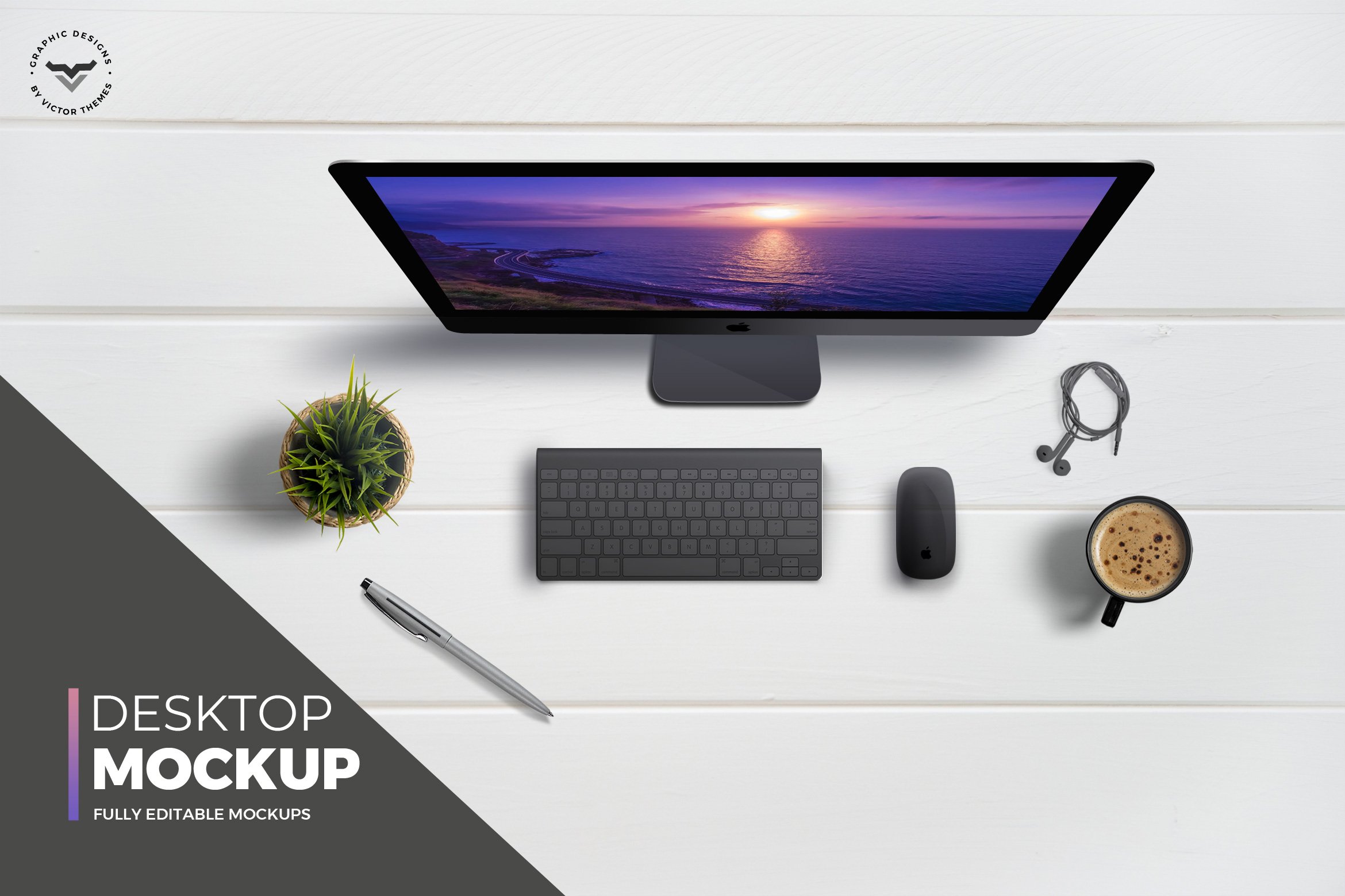 Desktop Topview Mockups