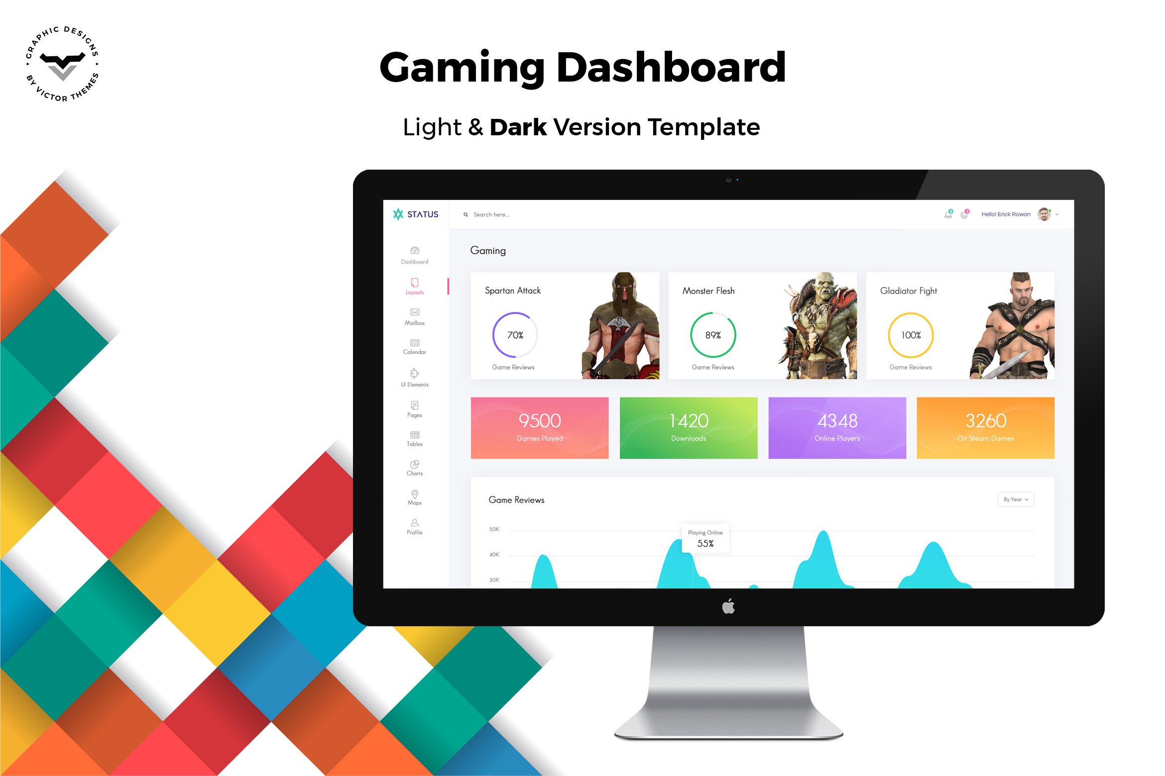 Gaming Admin Dashboard UI Kit