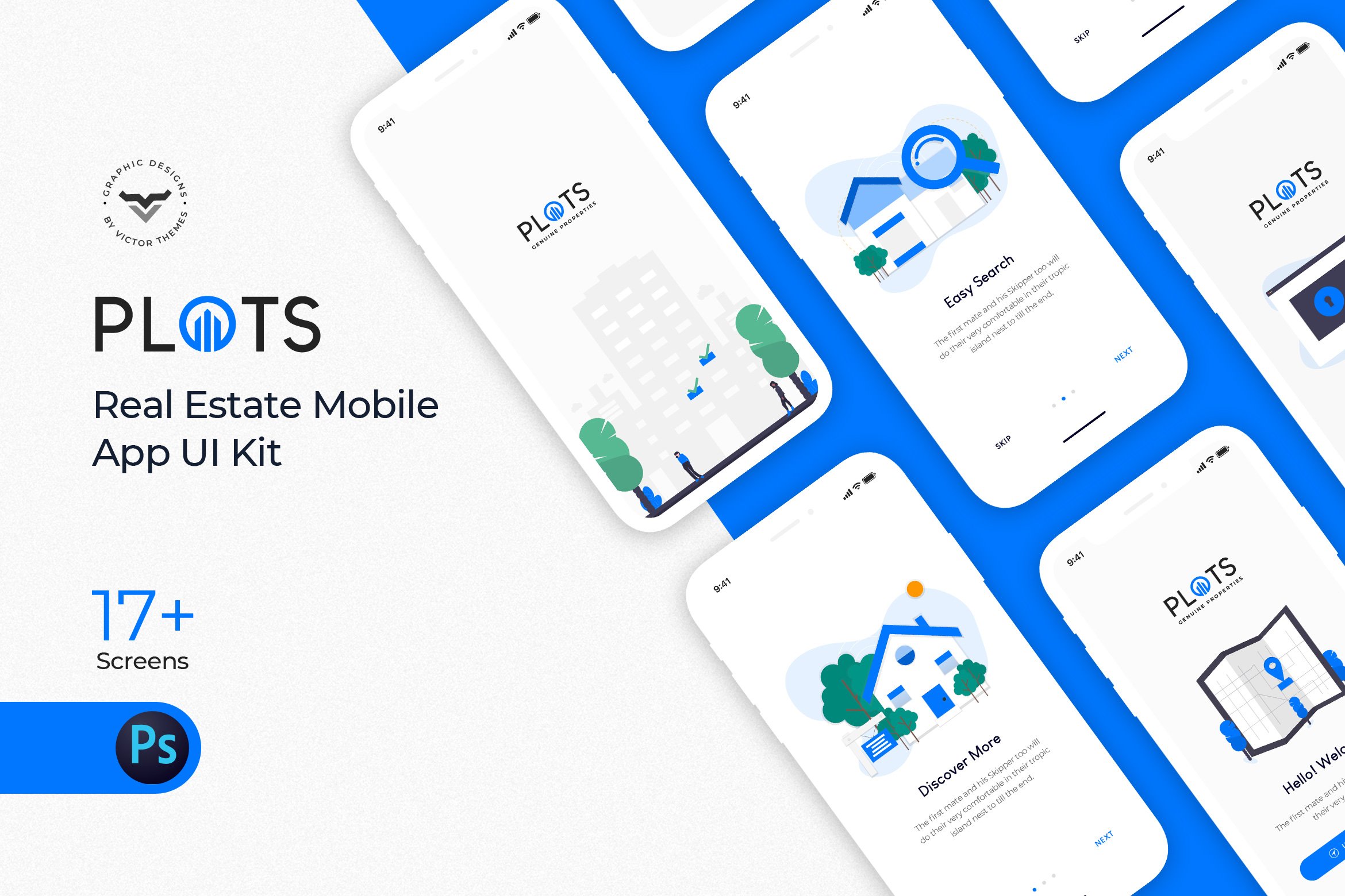 Plots Real Estate Mobile App UI Kit