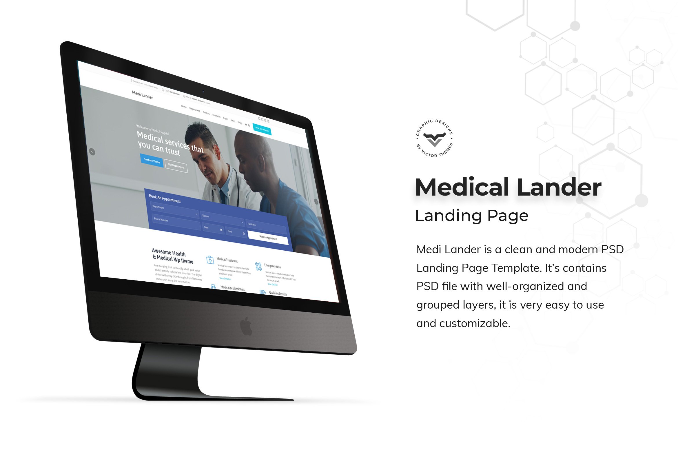 Medical Landing Page PSD Templates