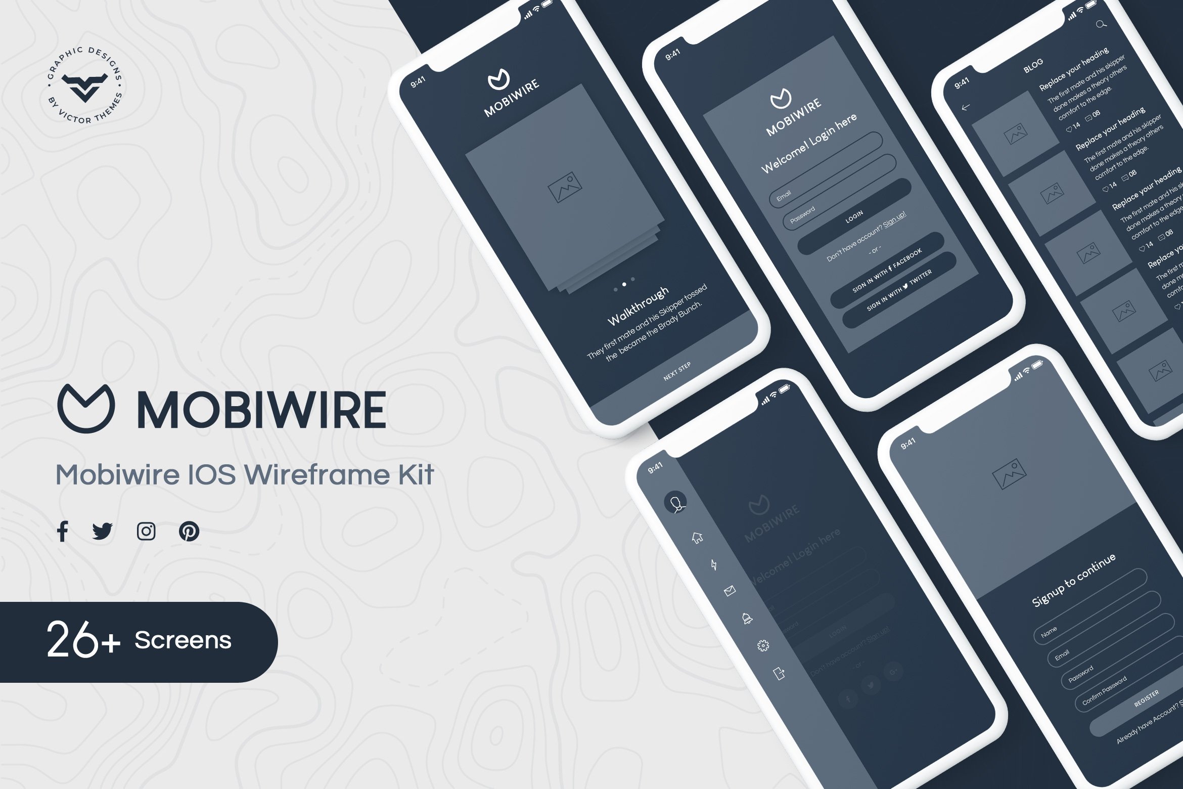 MobiWire Mobile Wireframe Kit
