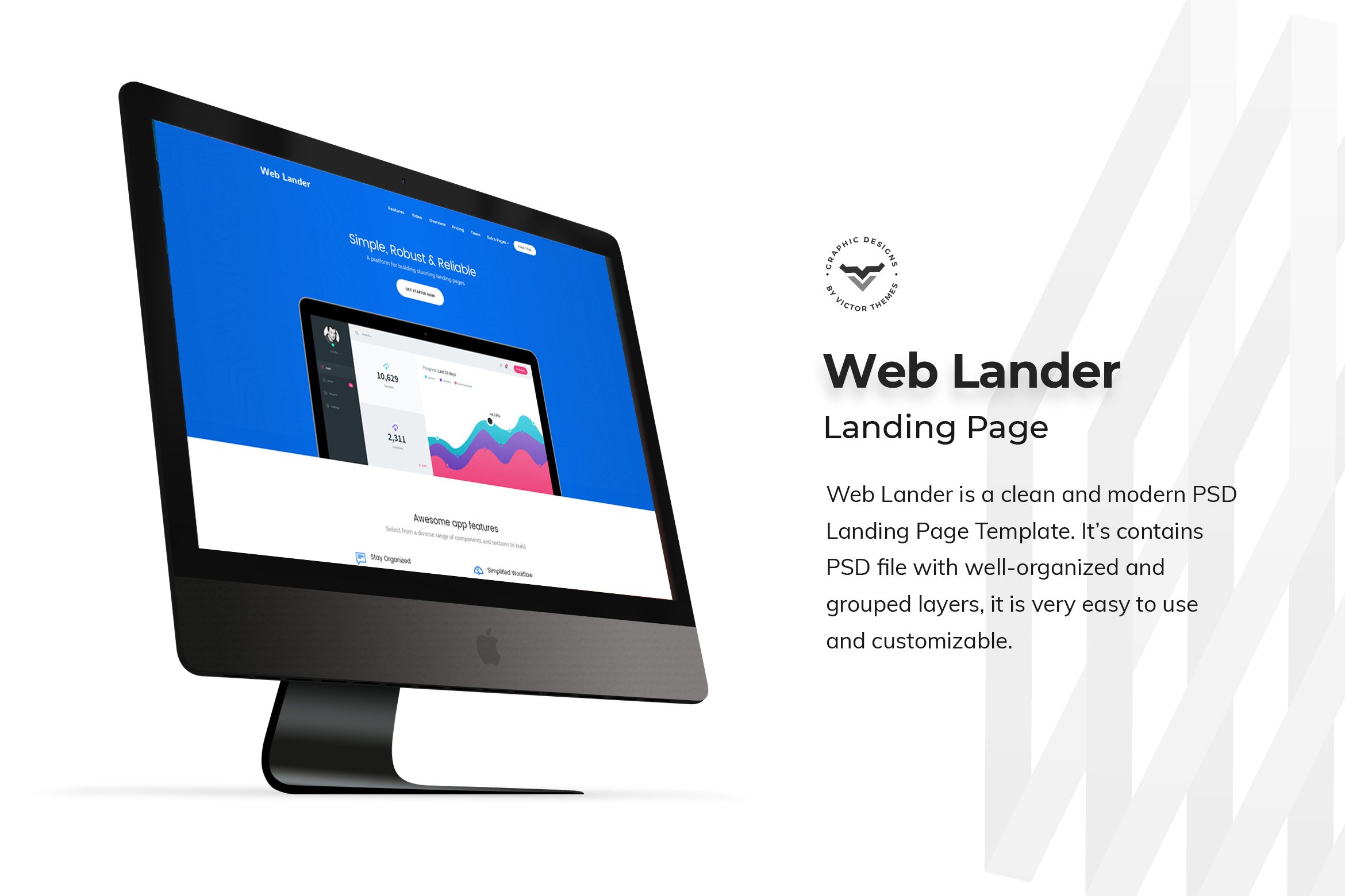 Web App Landing Page PSD Templates