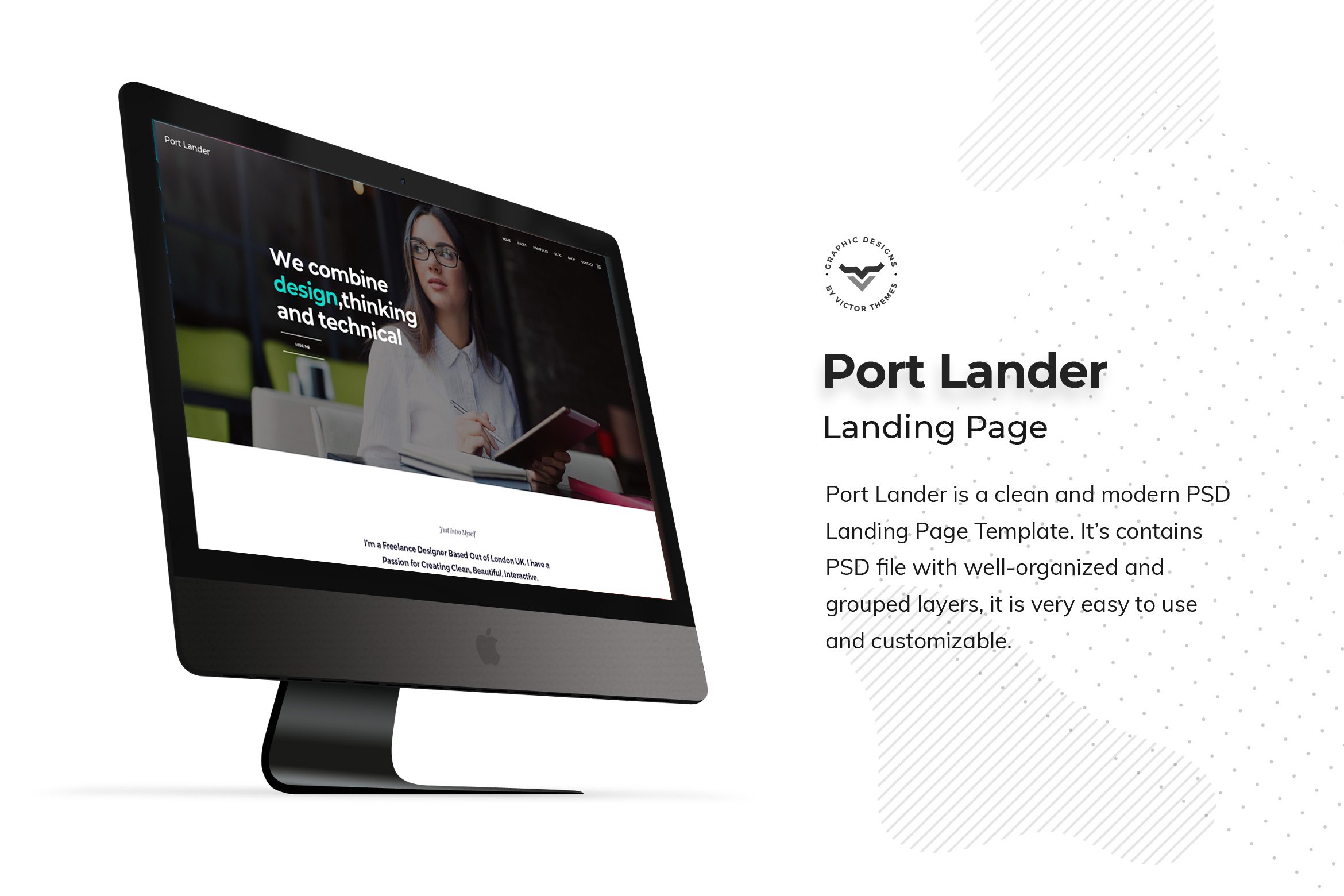 Portfolio Landing Page PSD Templates
