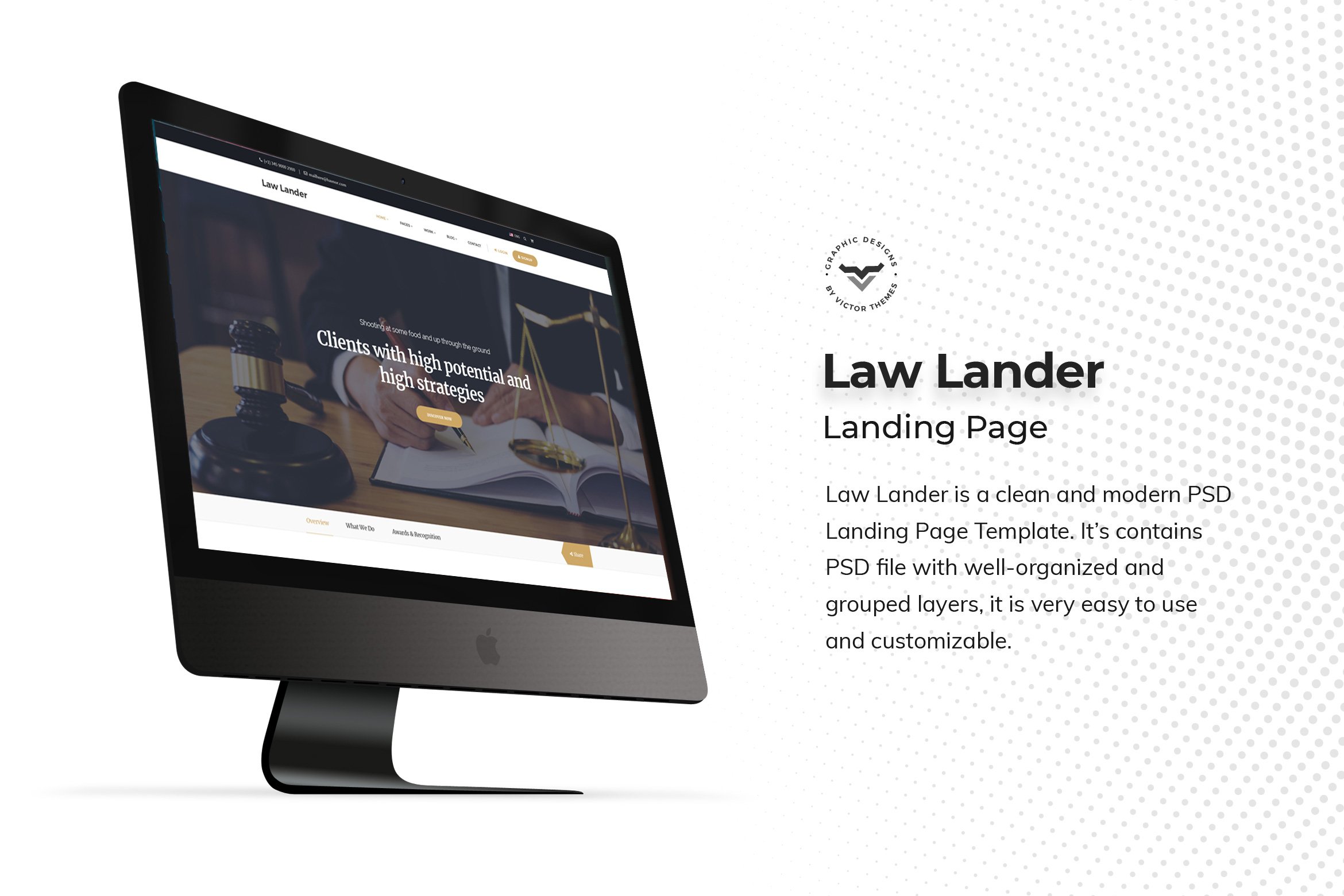 Lawyer Landing Page PSD Templates
