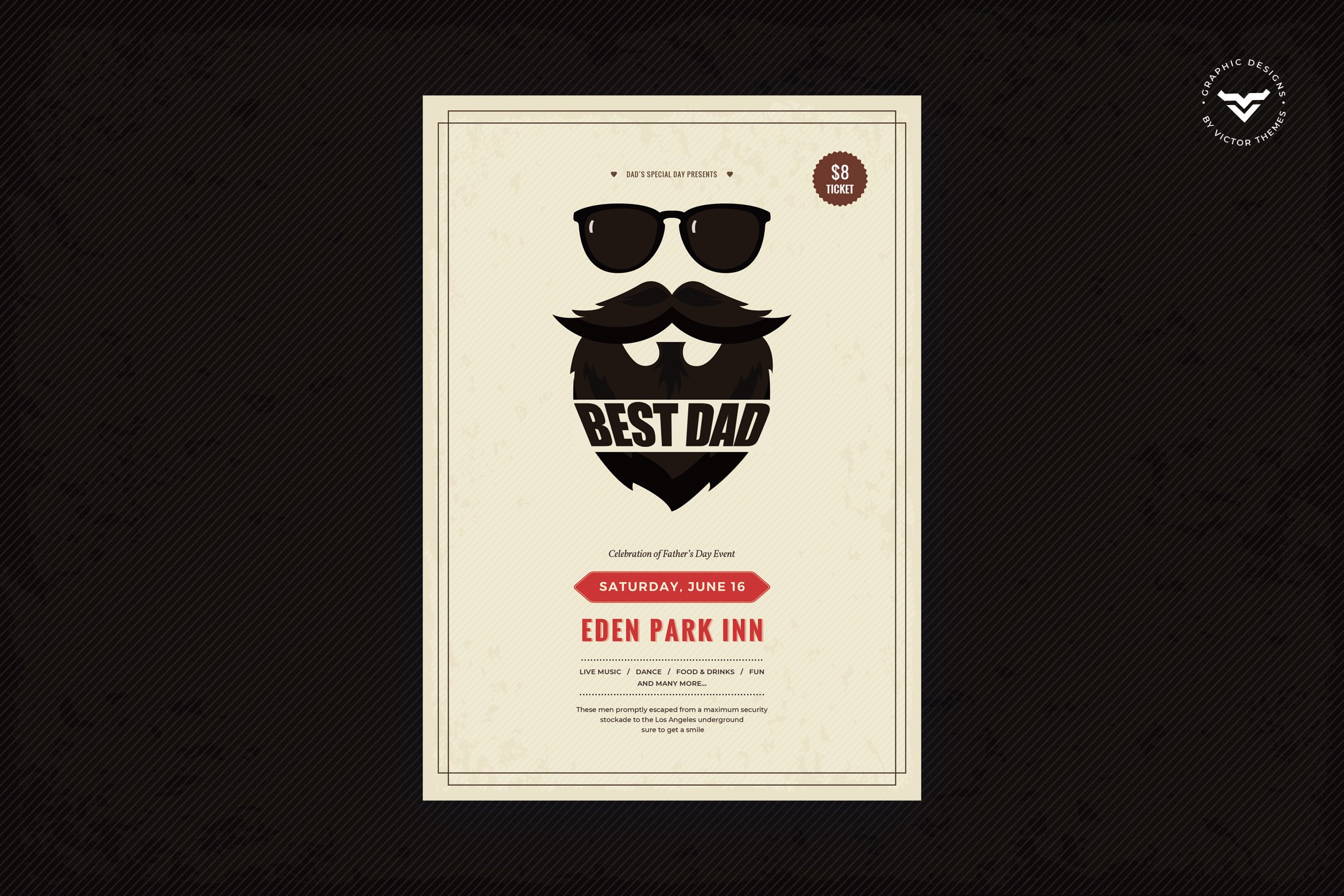Fathers Day Flyer Template