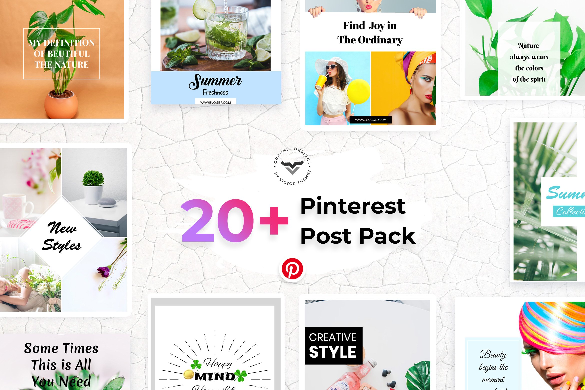 Pinterest Social Media Templates