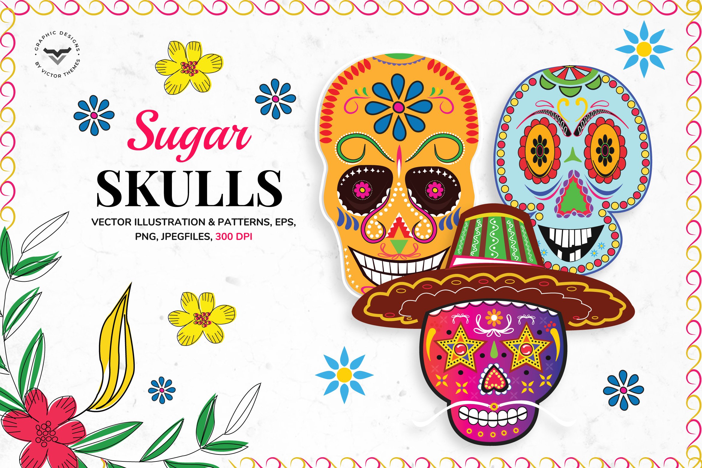 Sugar Skulls Graphics