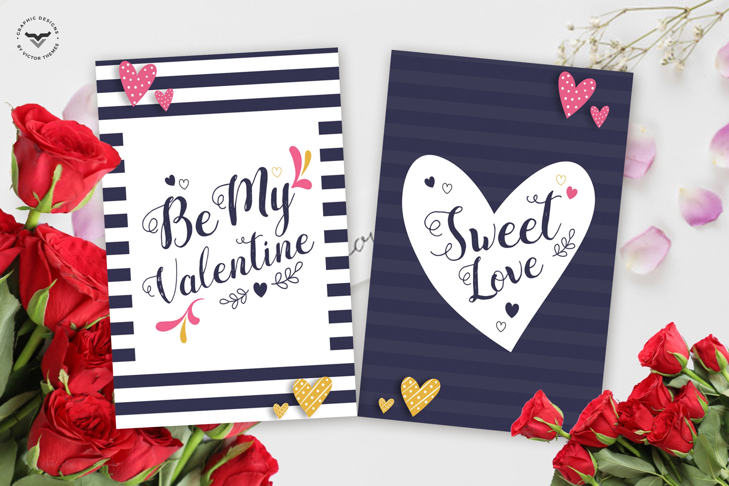 Valentines Day Greeting Card Template
