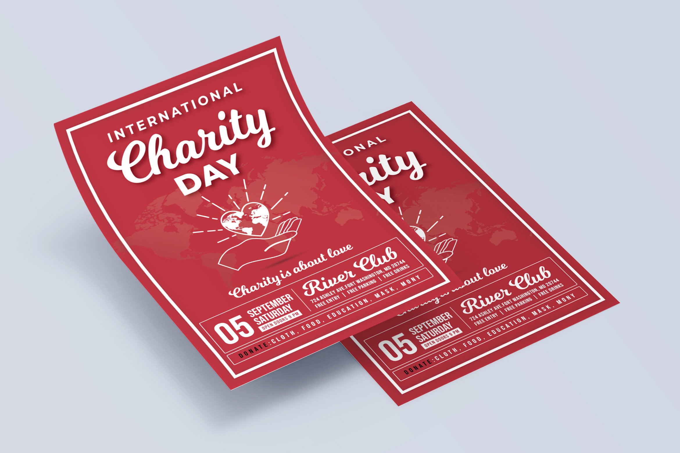 International Day of Charity Flyer Template