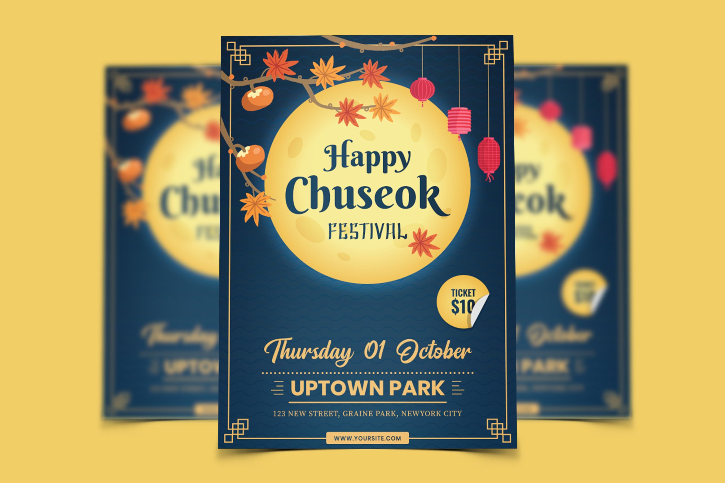 Chuseok Festival Flyer Template
