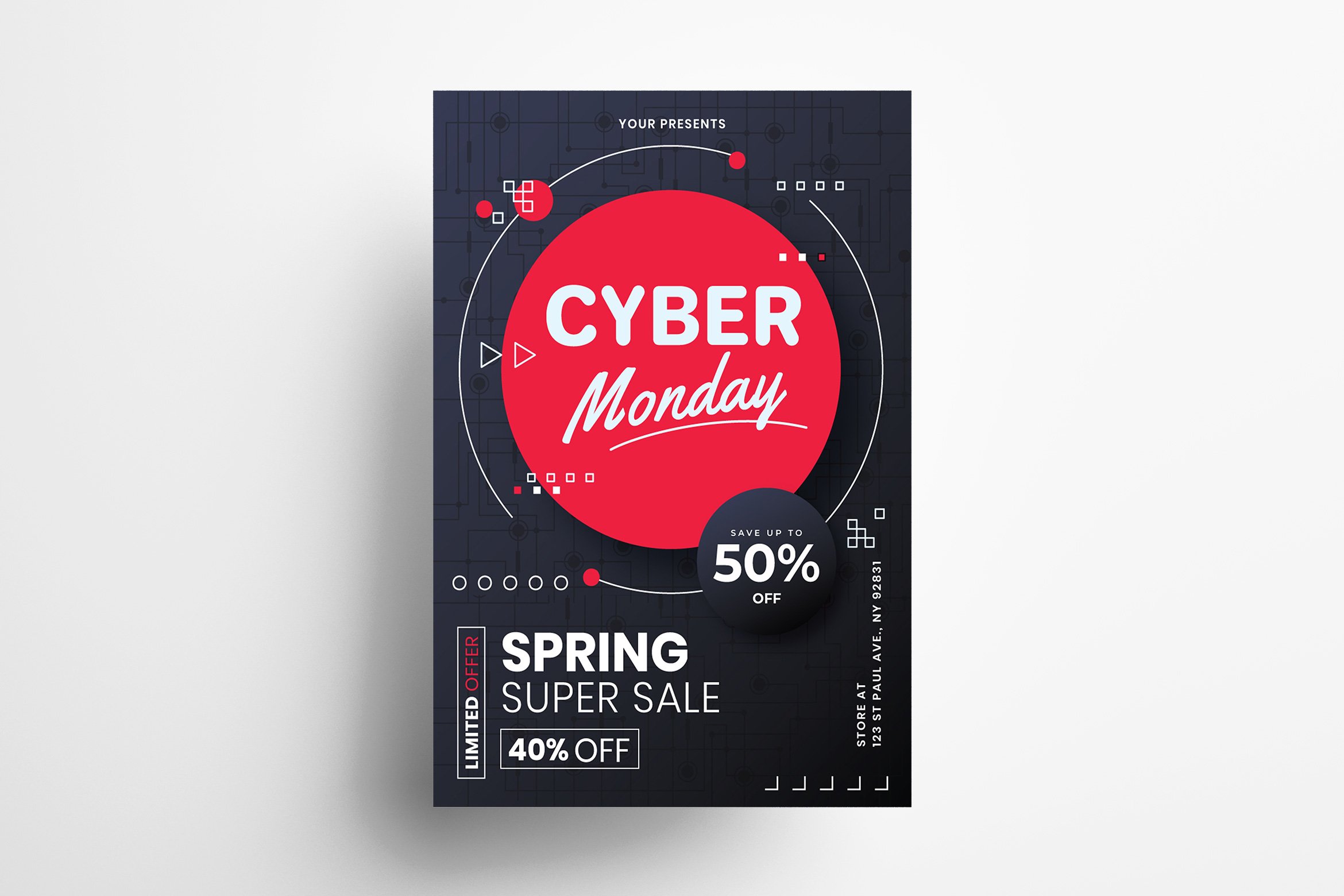 Cyber Monday Poster Template