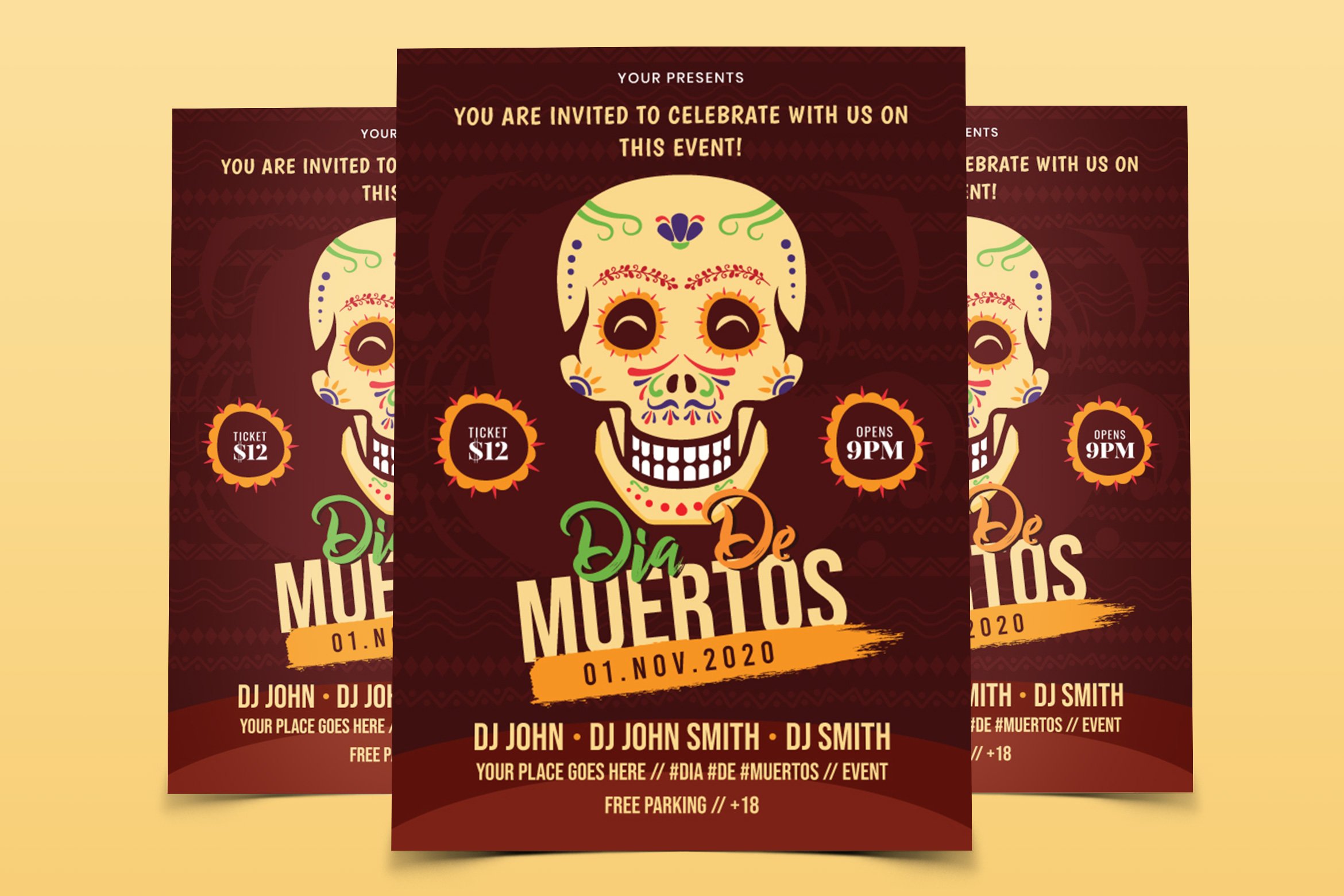 Day of the Dead Flyer Template