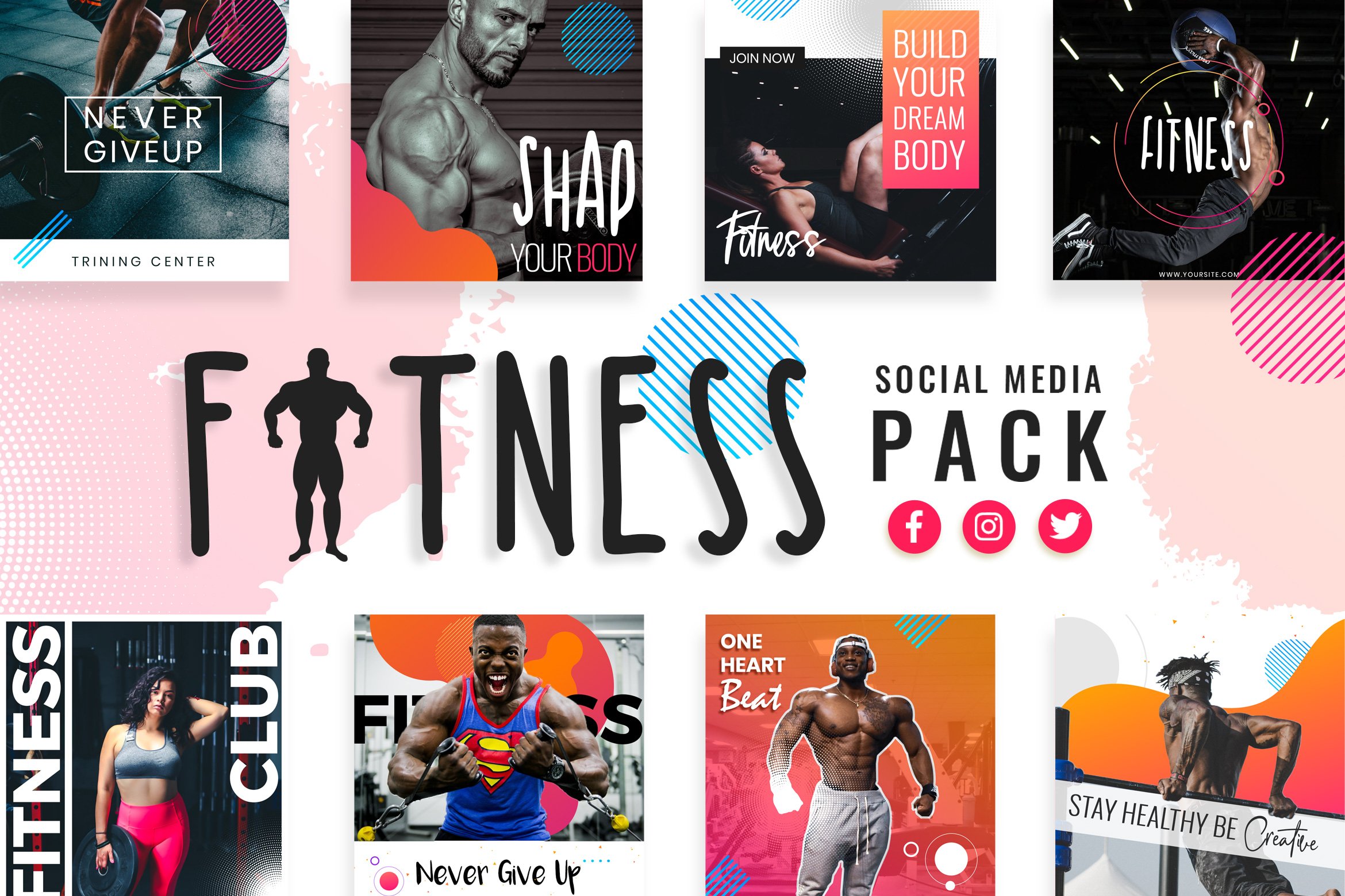 Fitness & Gym Social Media Templates