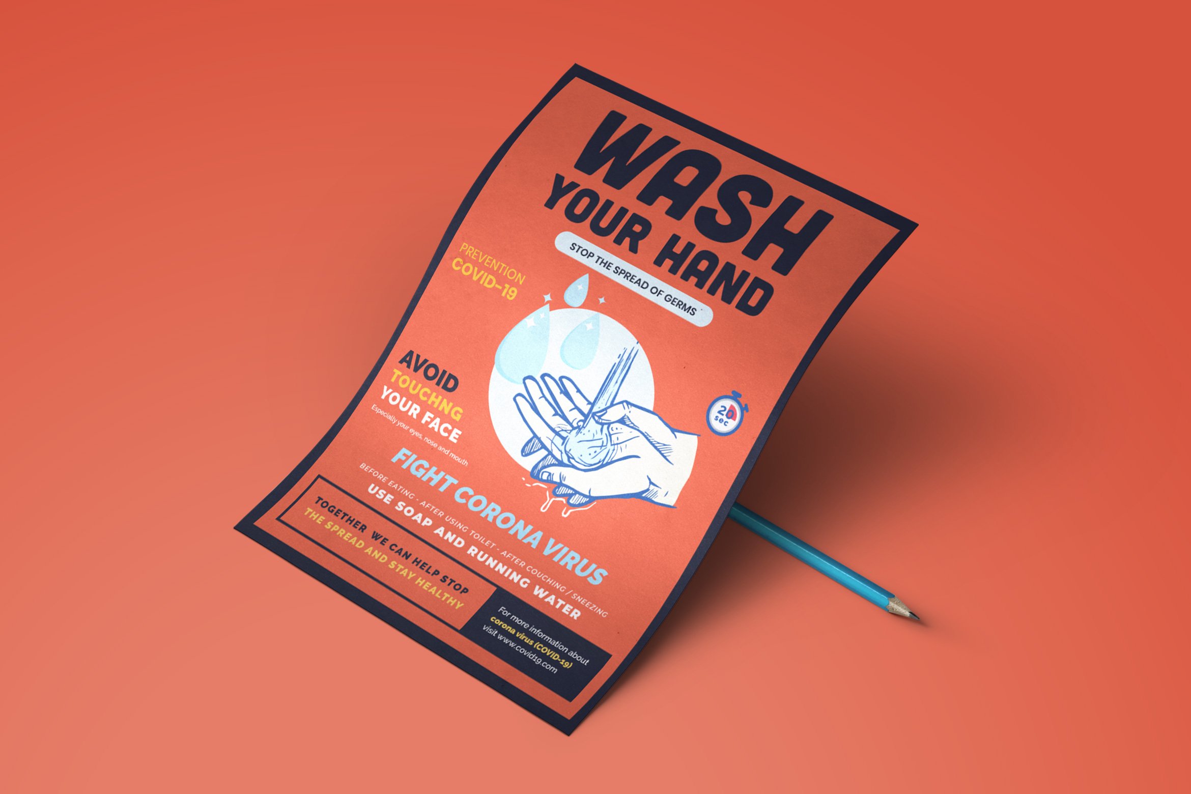 Handwash Flyer Template