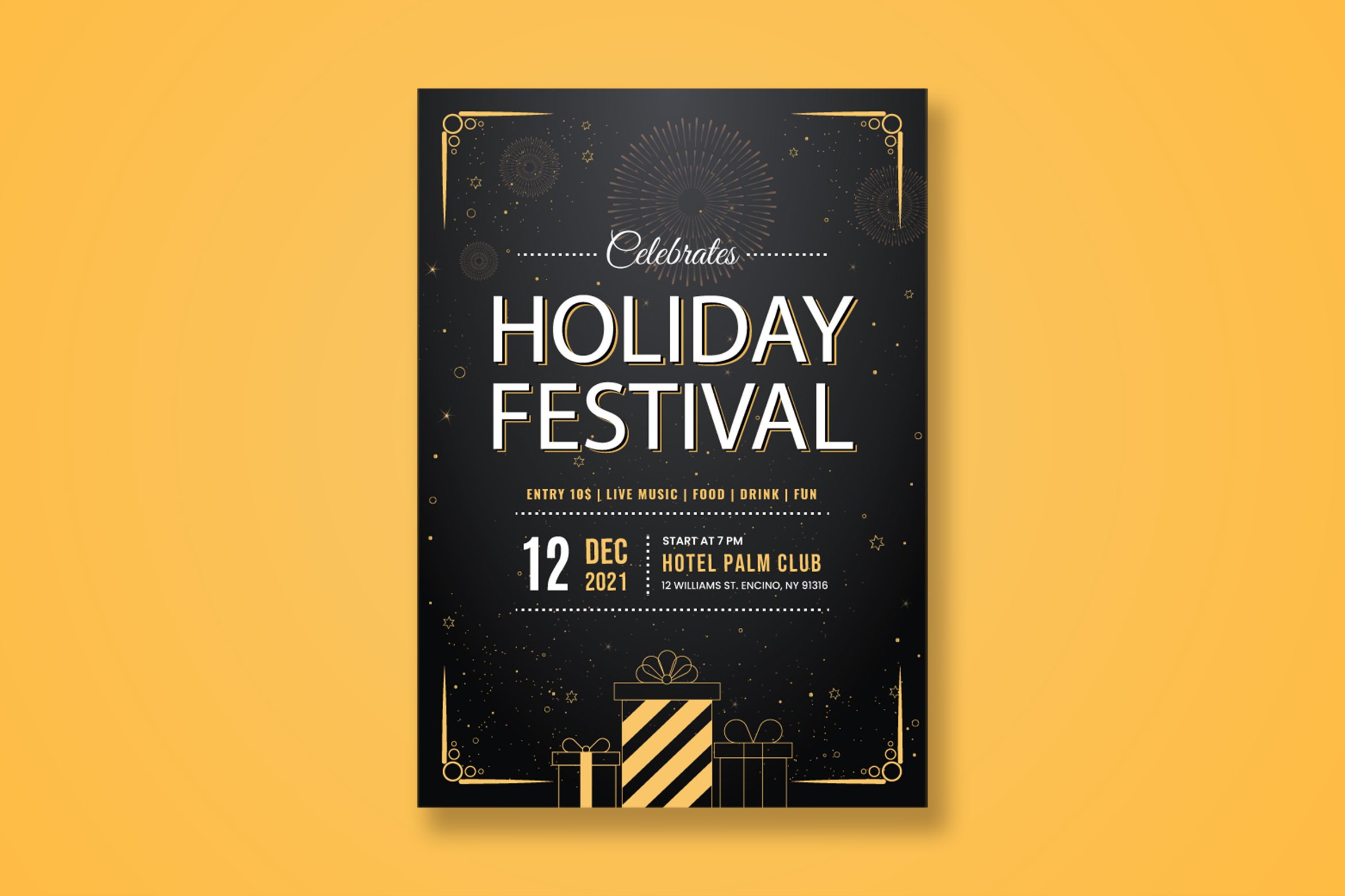 Holiday Festival Flyer Template
