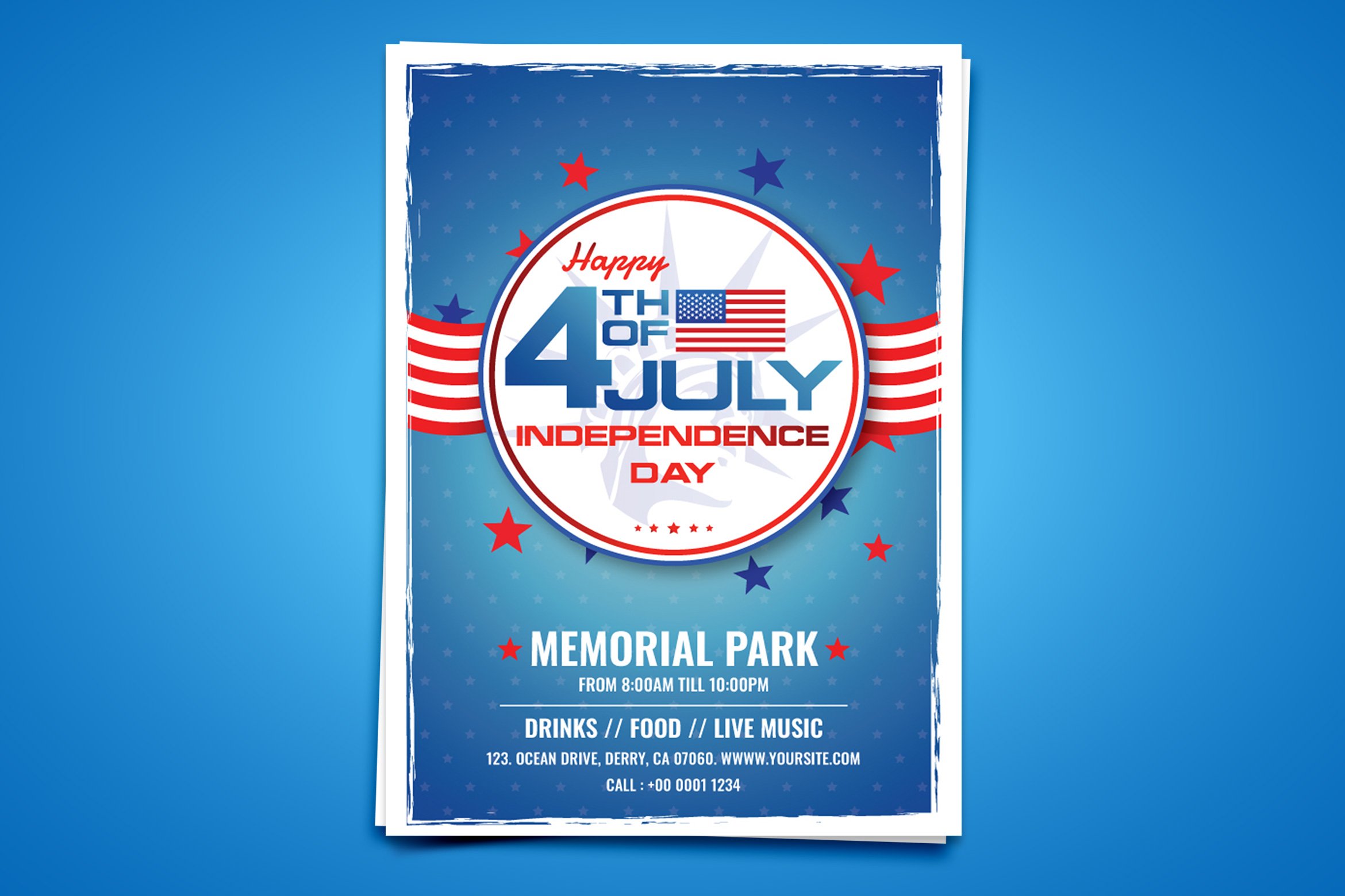 USA Independence Day Flyer/Poster Template