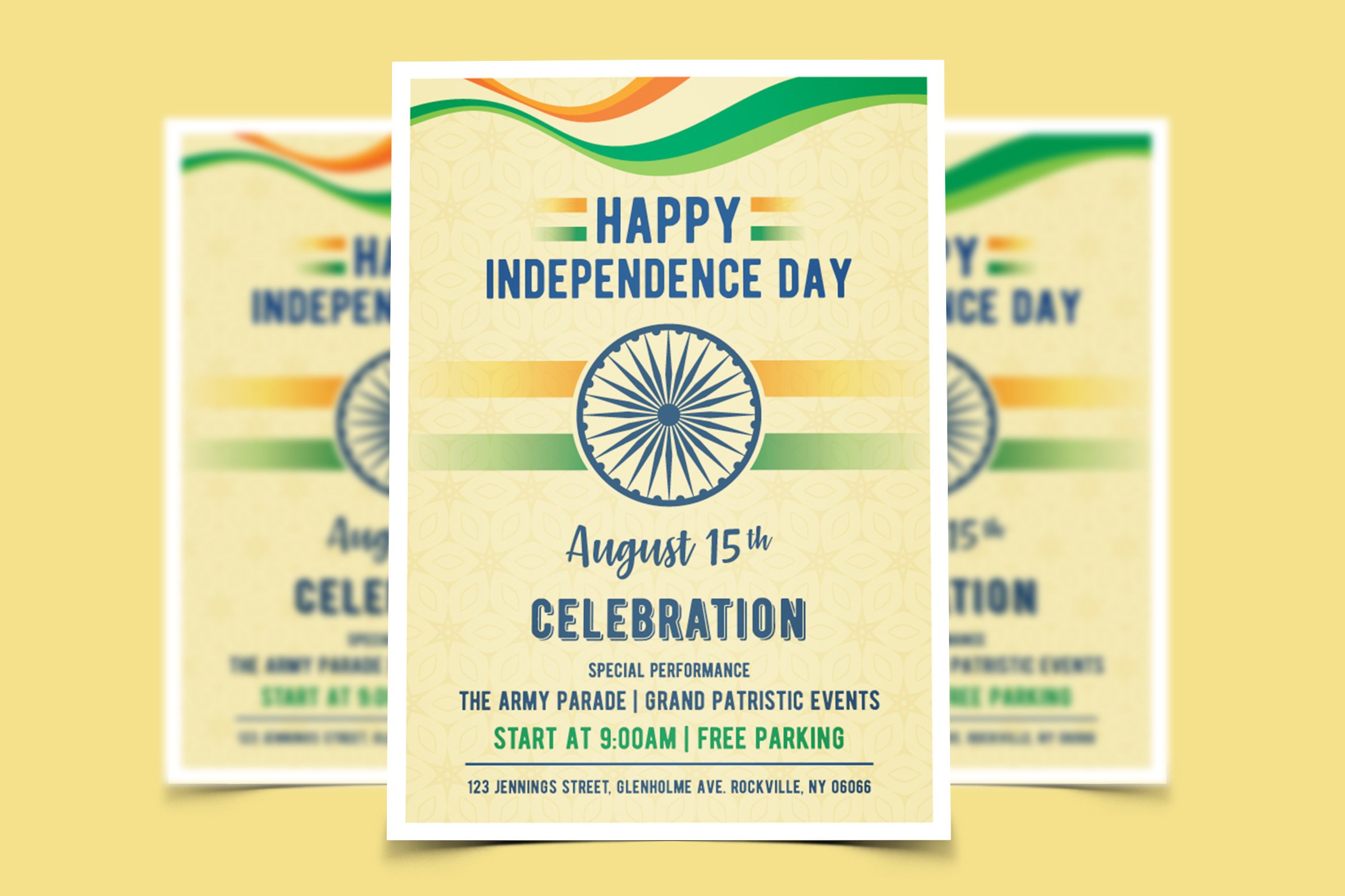 India Independence Day Flyer Template