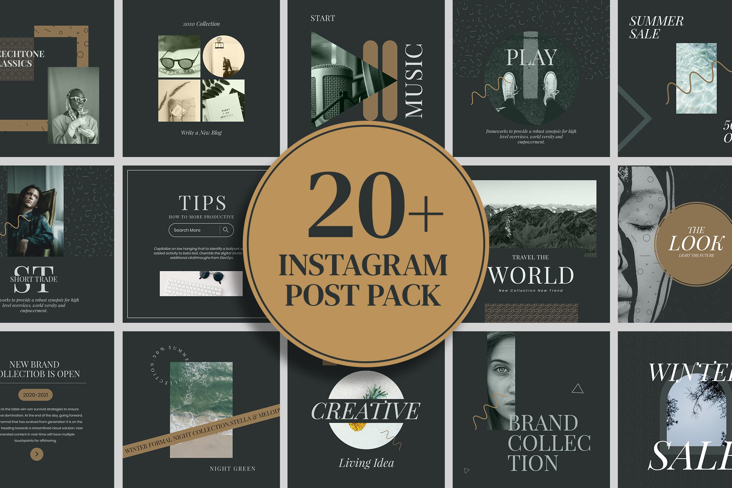 Kejariji Green Minimal Instagram Post Template