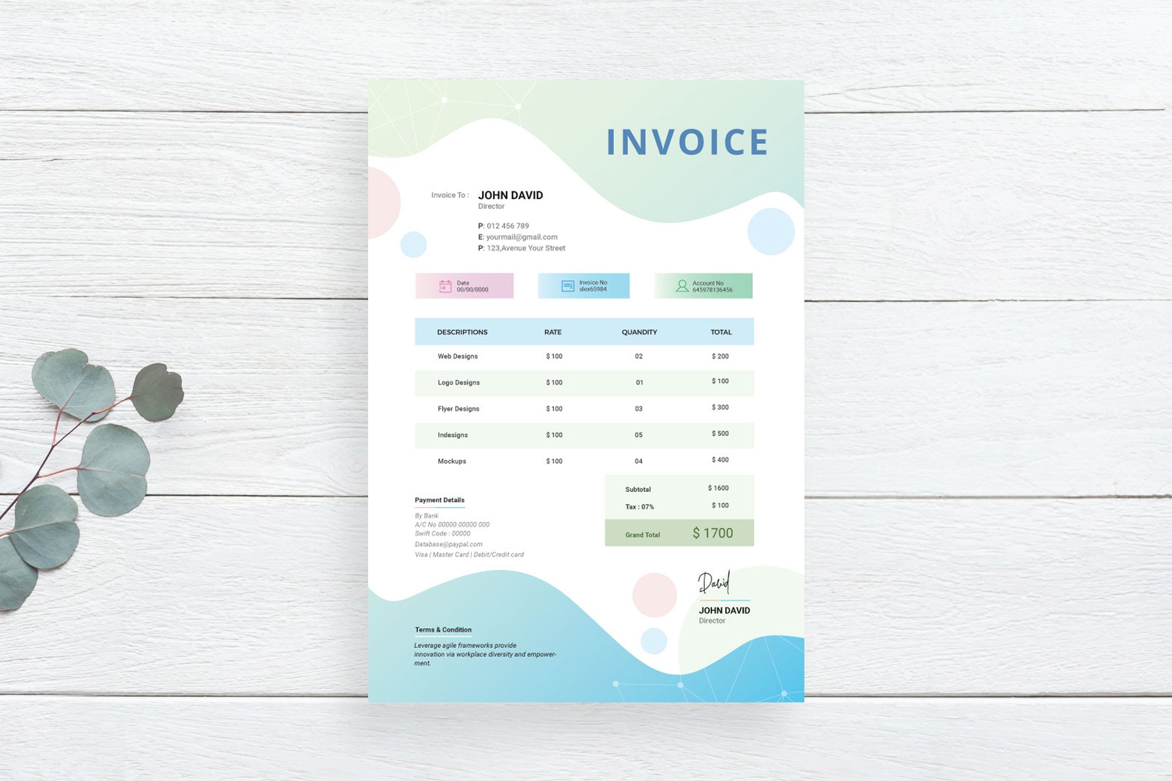 The Minimal Invoice Template