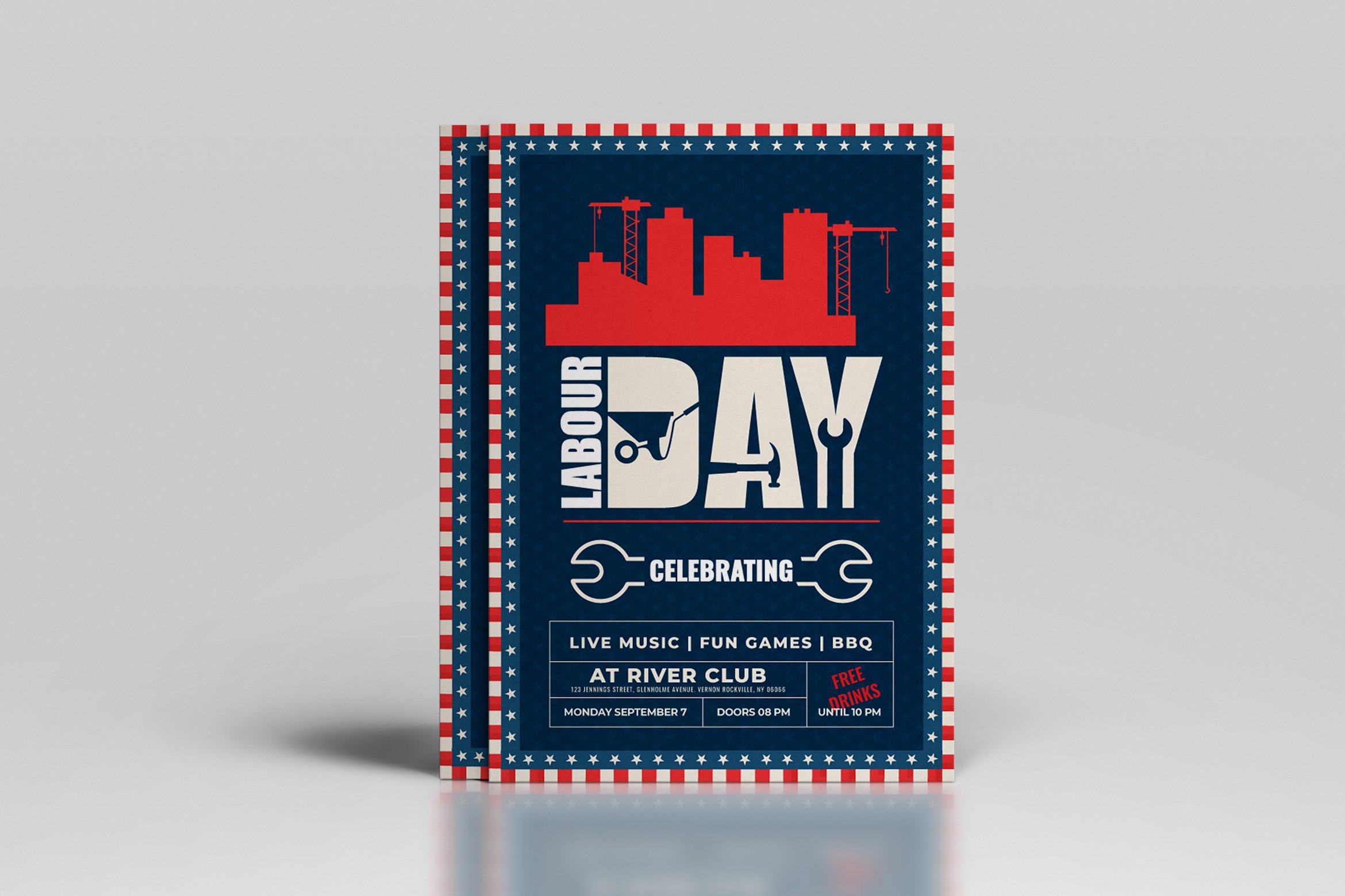 USA Labour Day Flyer Template