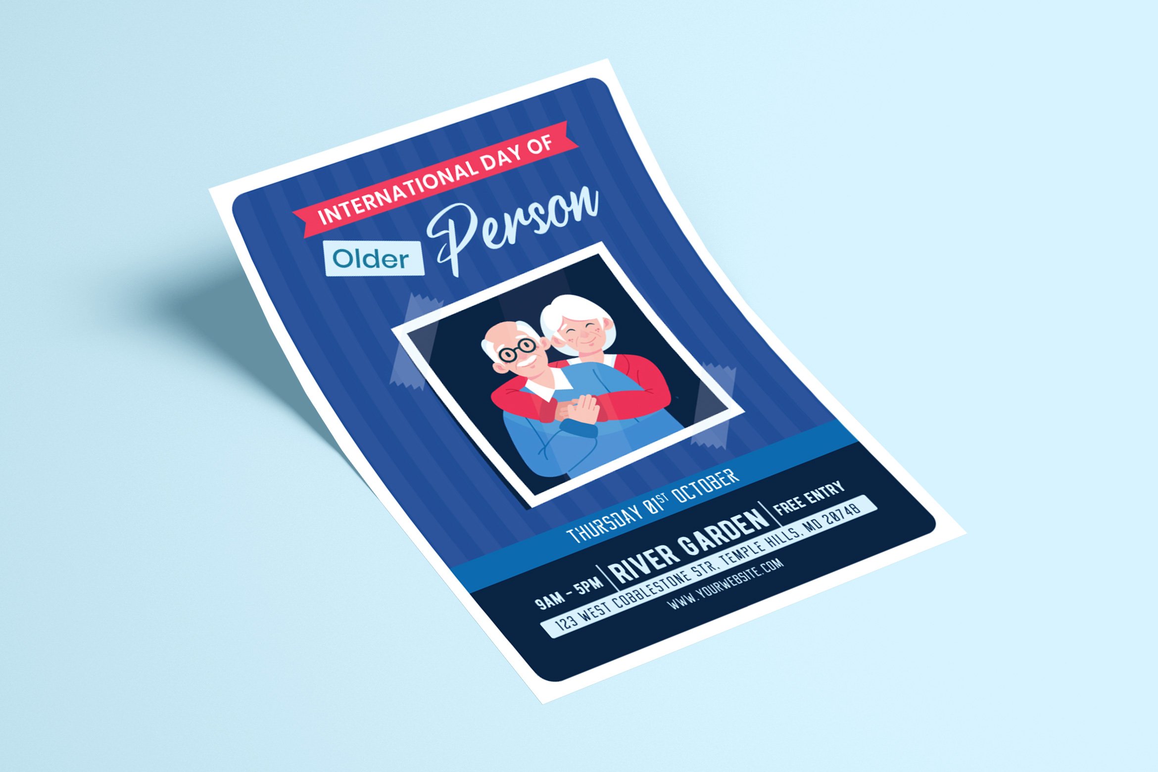 International Day for Older Persons Flyer Template