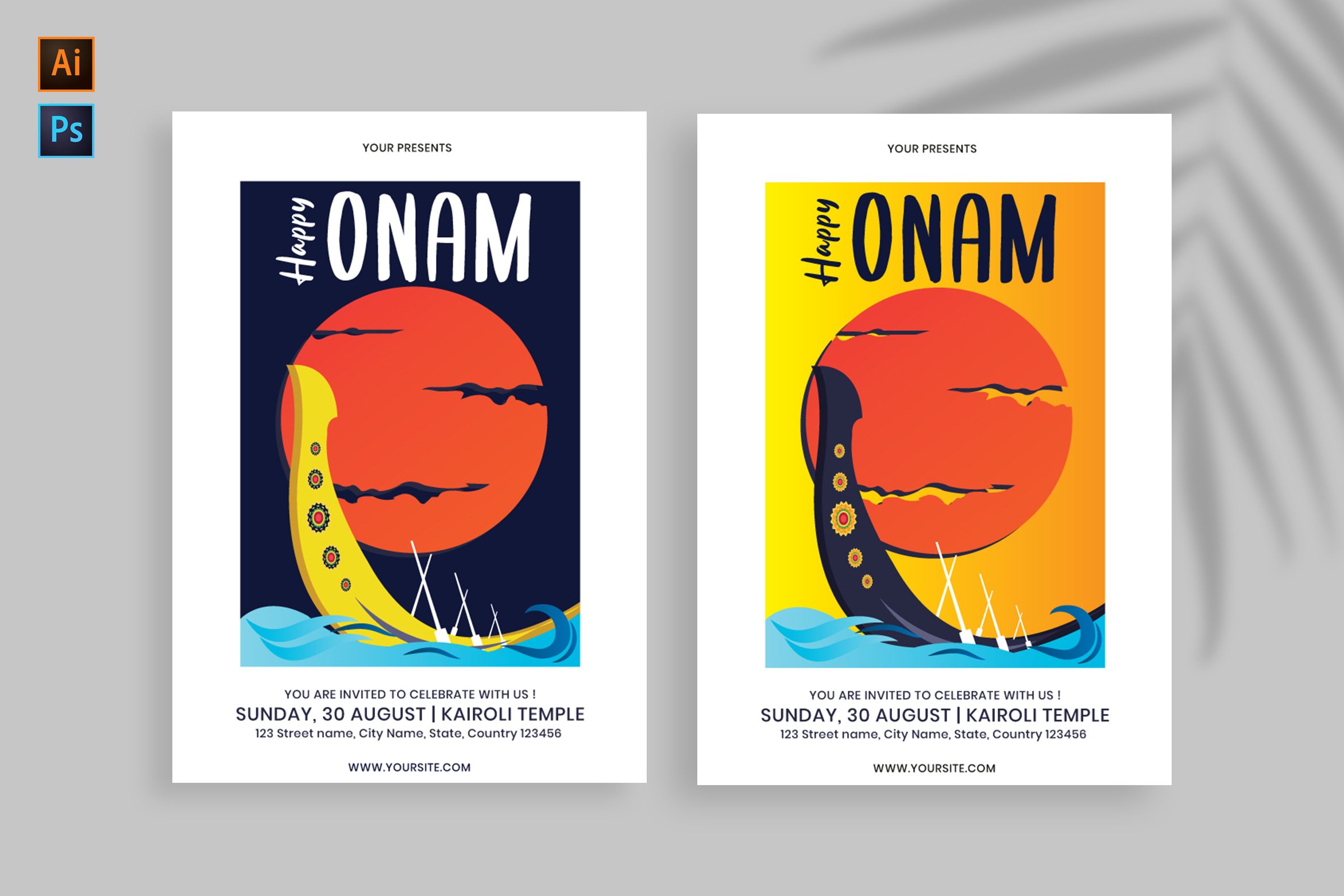Onam Festival Flyer/Poster Template