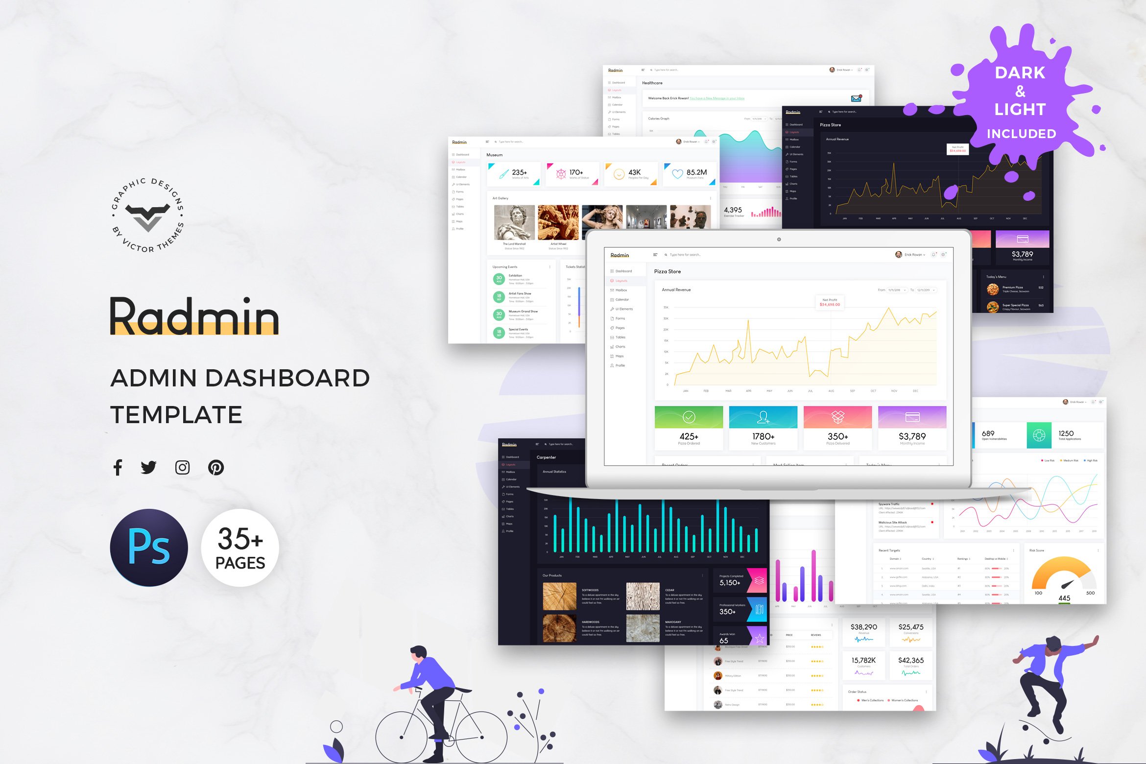Radmin Admin Dashboard UI Kit
