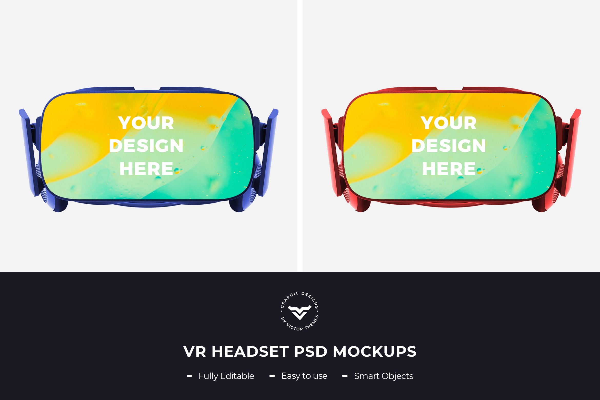 VR Headset PSD Mockup