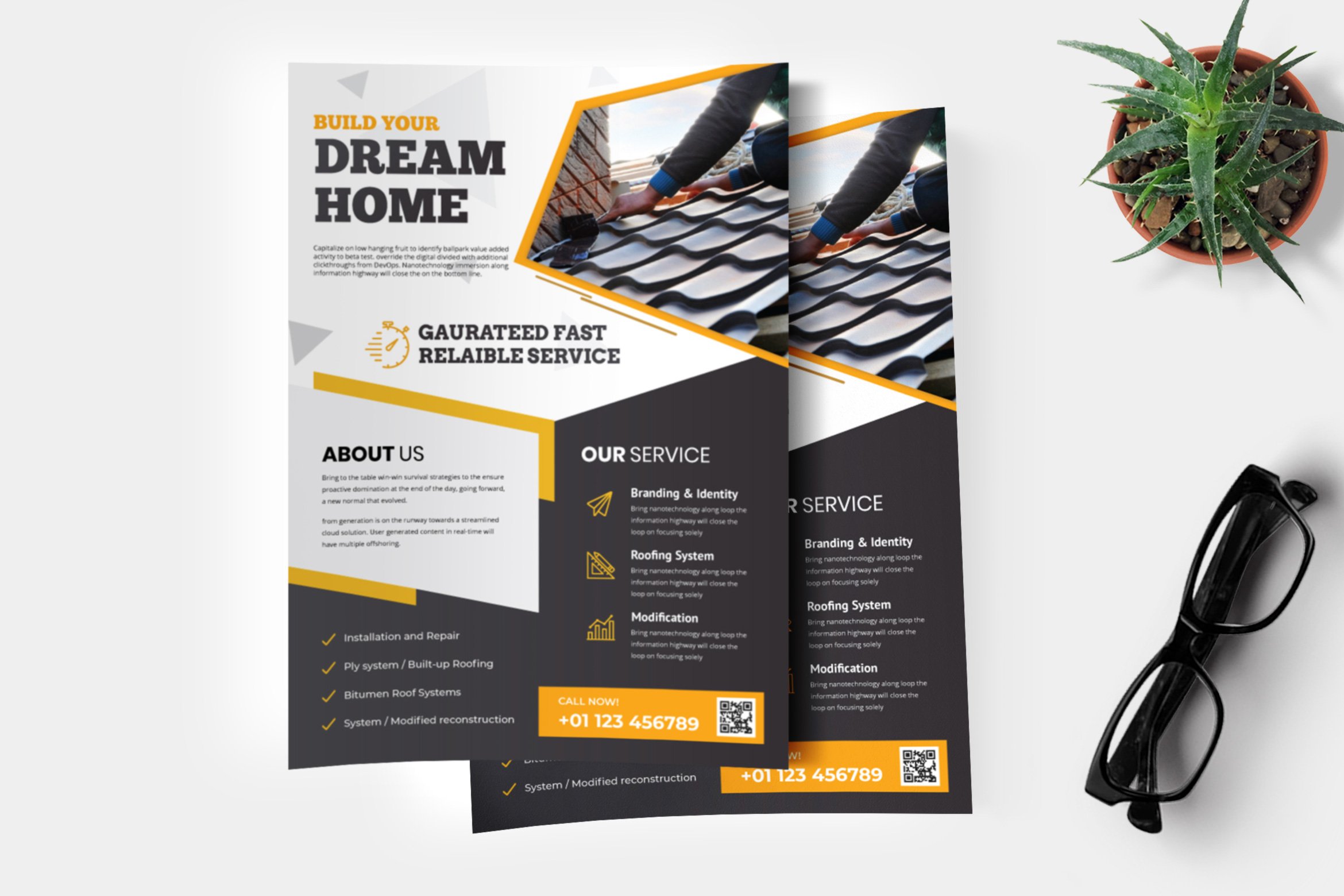 Roofing Flyer Template