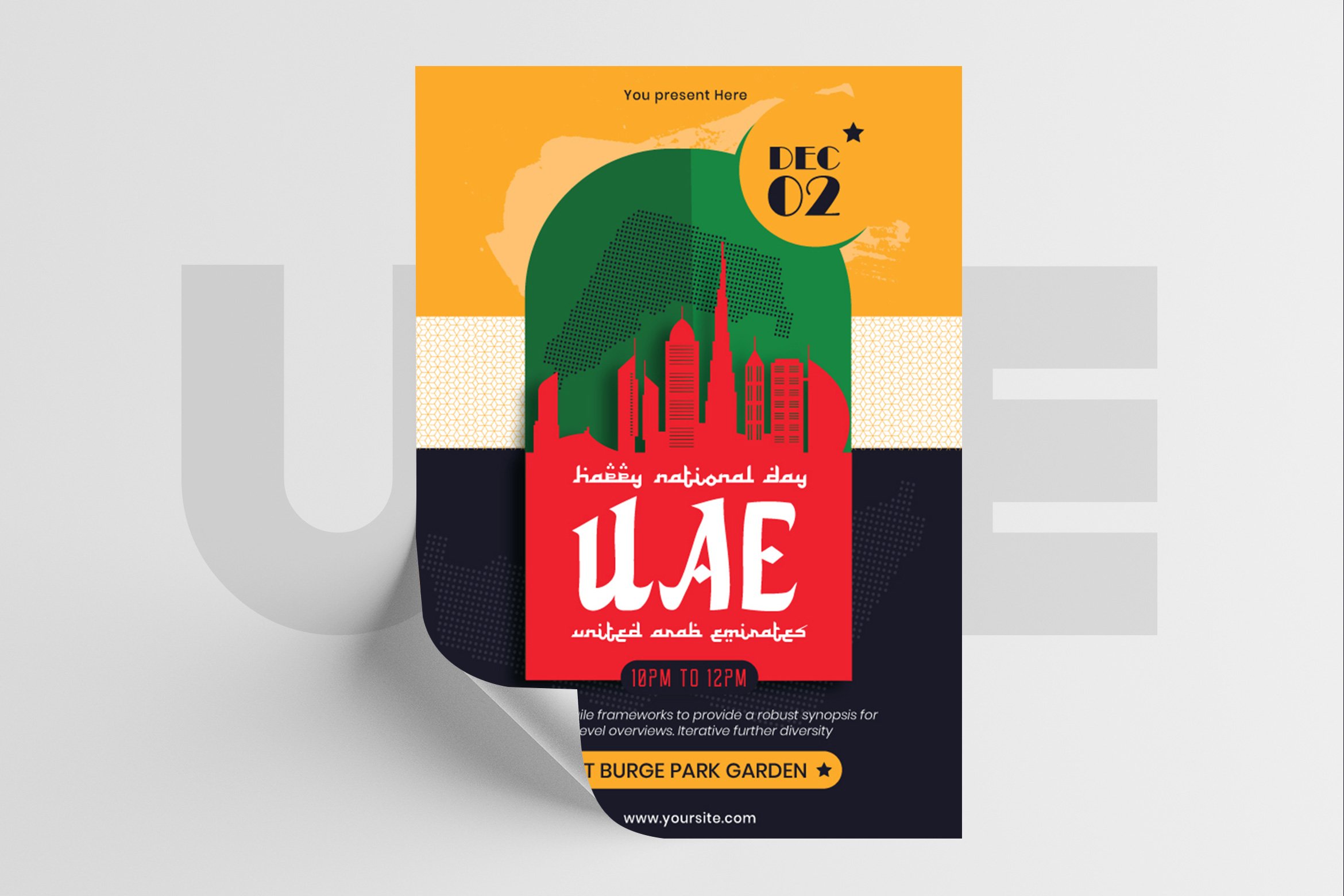 UAE National Day Flyer Template
