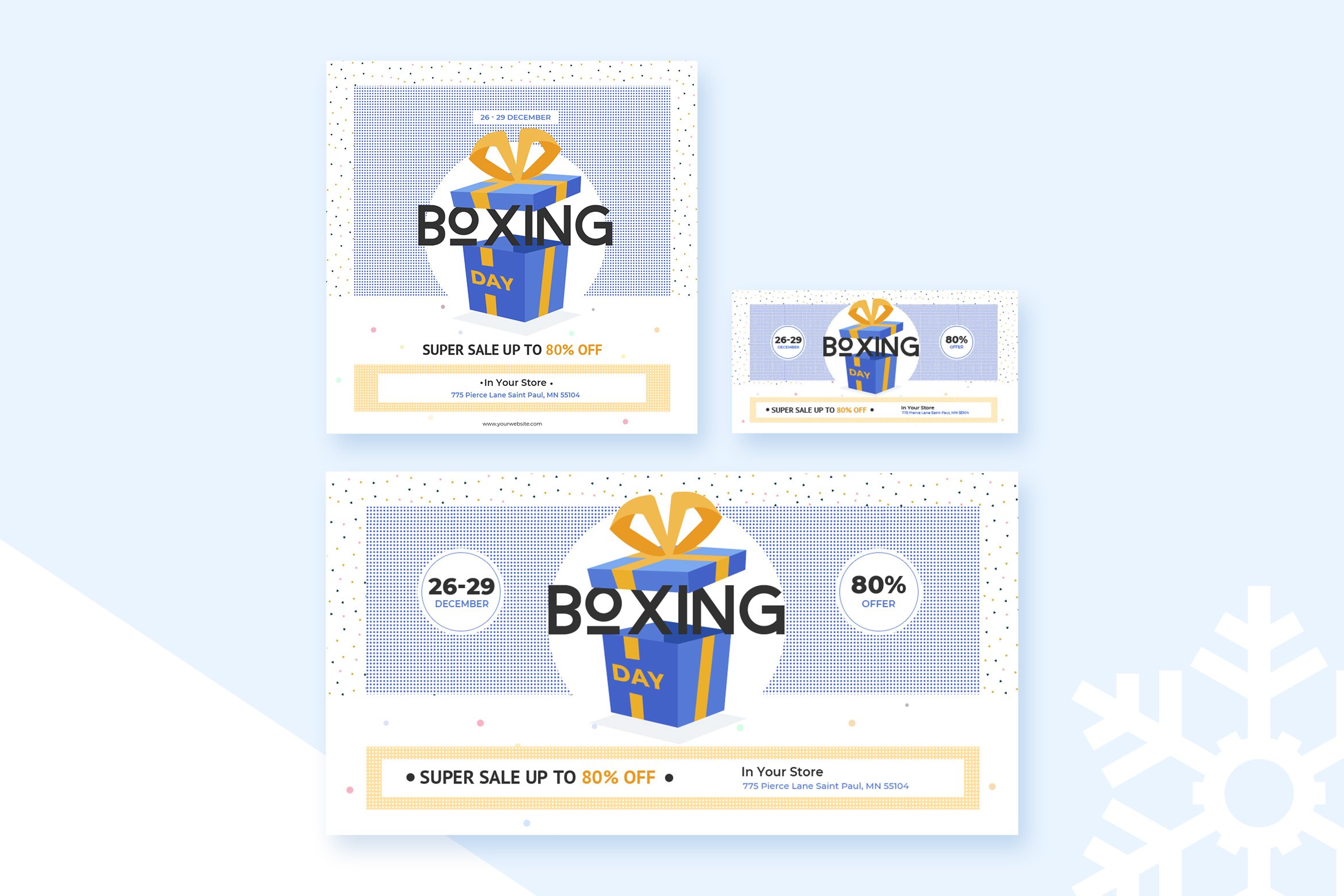 Boxing Day Social Media Pack Template