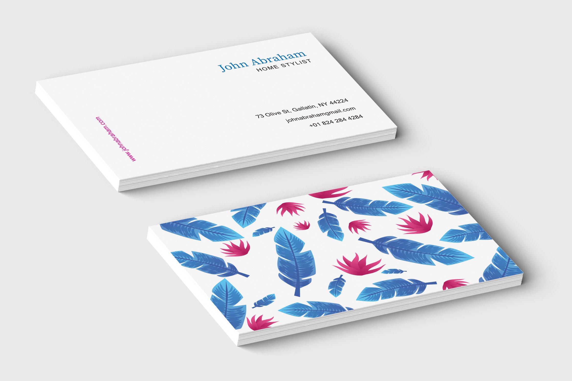 Feathers Business Card