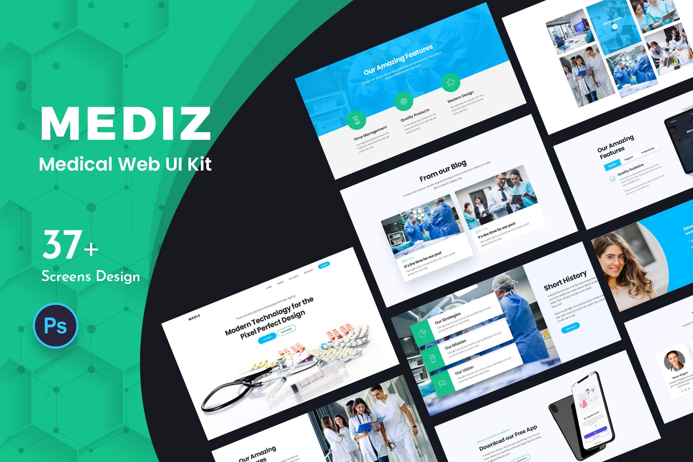 Mediz Web UI Kit