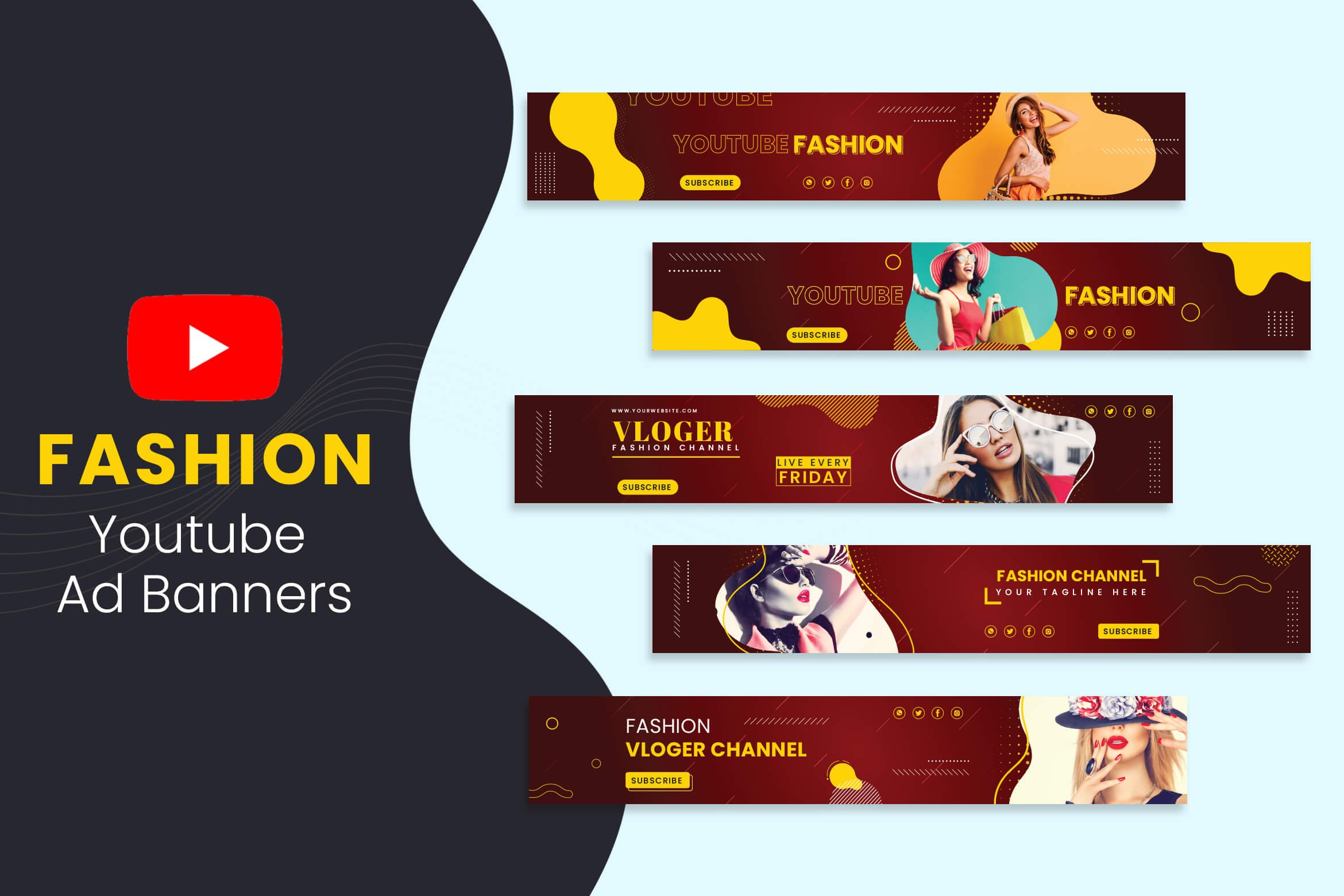 Fashion Youtube Cover Template