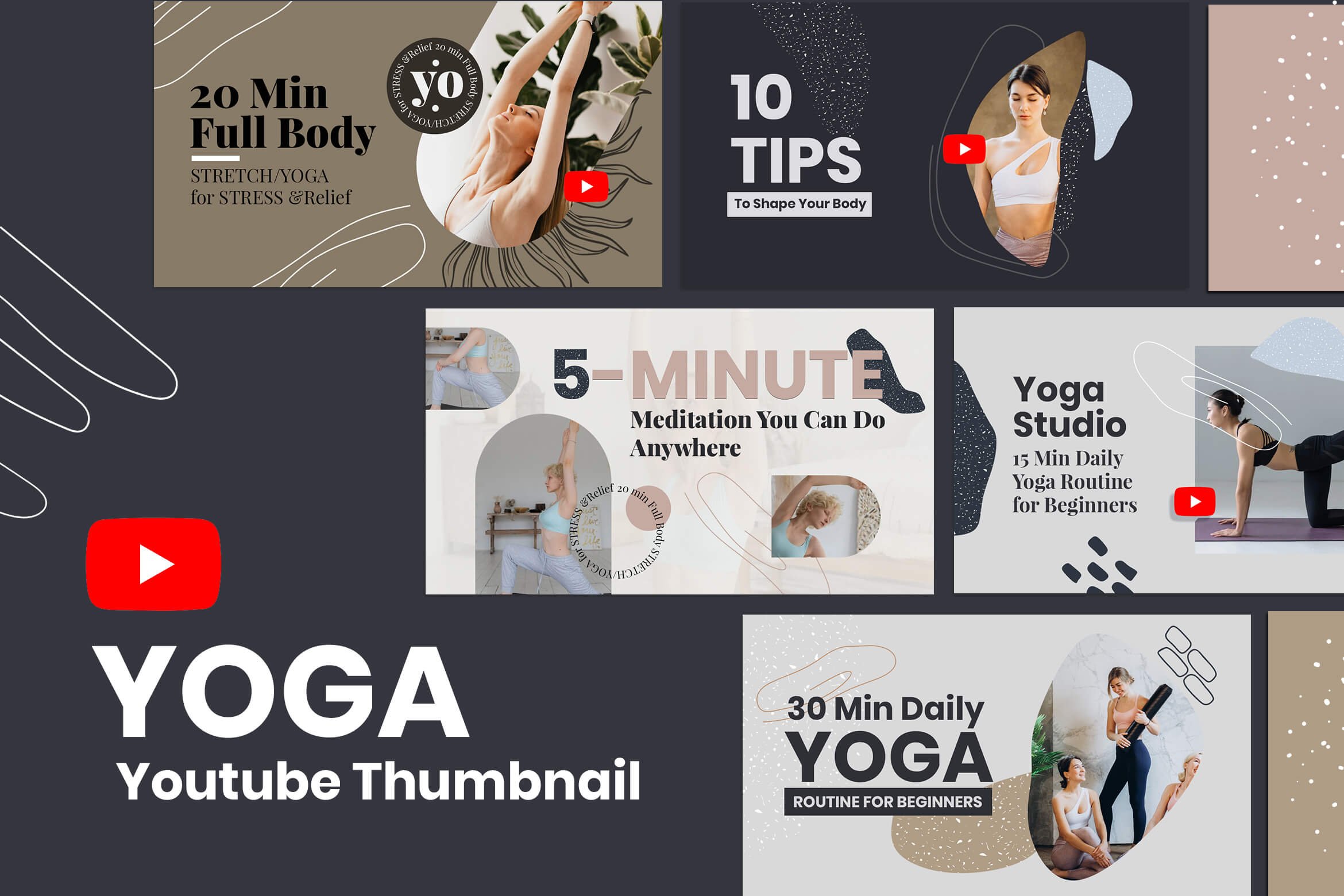 Yoga Youtube Thumbnails