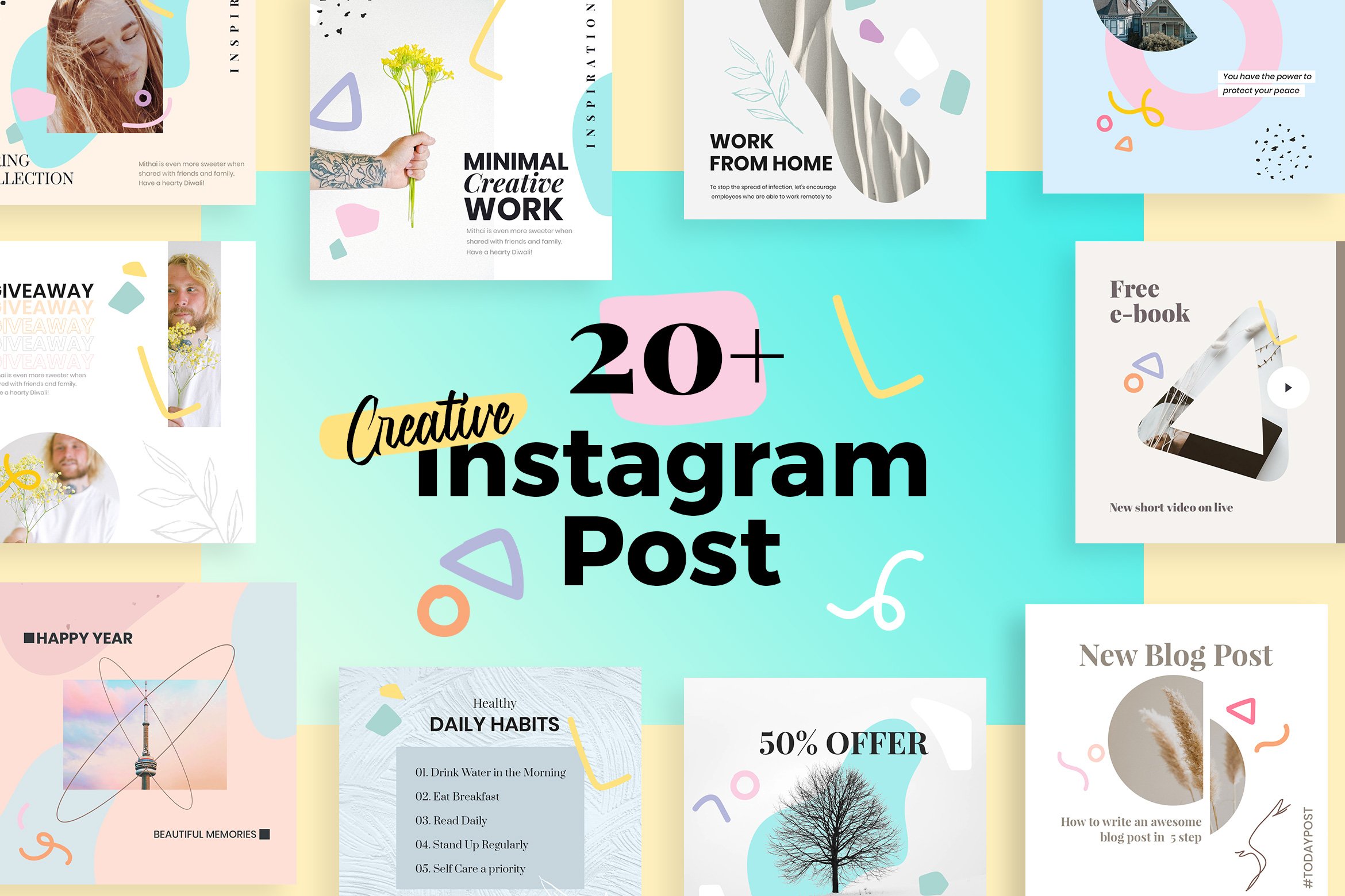 Creative Minimal Instagram Post Pack