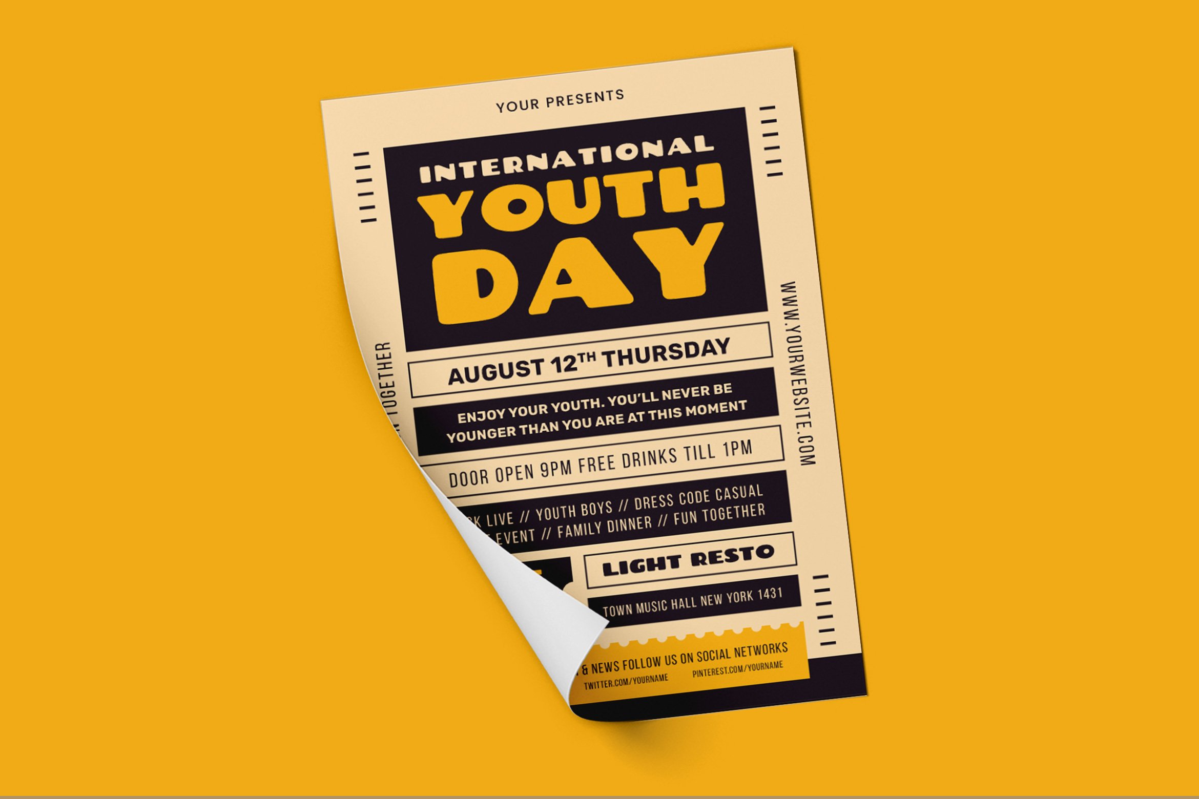 International Youth Day Flyer